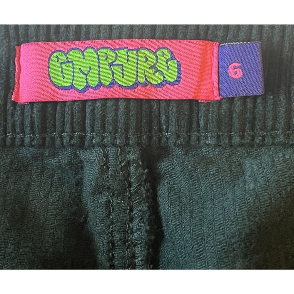 EMPYRE Tori 90s Y2K Ponderosa Green Corduroy Skate Pants Baggy Streetwear Size 6 - Picture 7 of 8